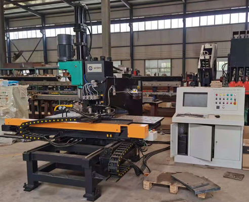 1200KN Servo Feed Drilling Force Cnc Plate Drill Drilling Machine Z 26mm Max Punching Diameter