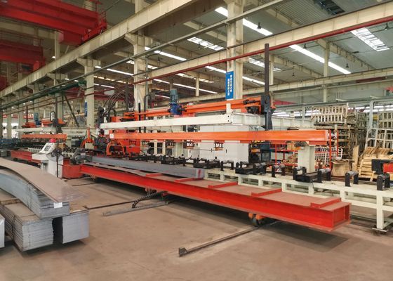 Linia produkcyjna do wykrawania CNC płaskich płyt podłużnych belek pojazdów ciężkich