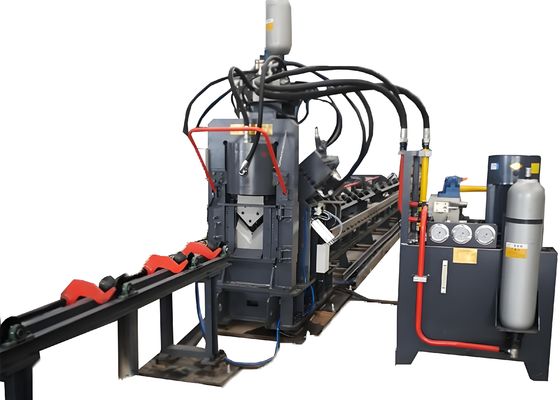 Szybkości automatyczne CNC hydrauliczne Perforacja oznakowanie Maszyna do cięcia 3 osi CNC kątowe wiercenie stalowe płytka łącząca do komunikacji