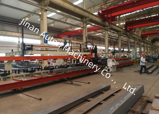 4-9mm grubość płyty wiązki ciężarówki linii produkcyjnej CNC Perforacja 4000-12000 mm długość obrabiarków