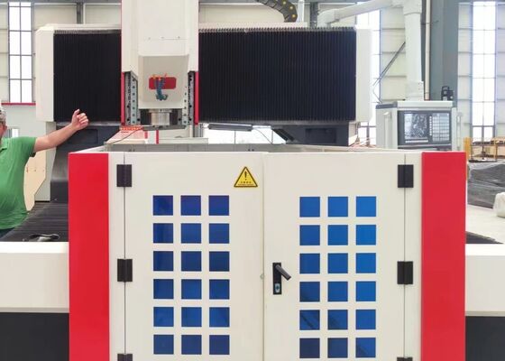 1200x1200mm Rozmiar Płyty stalowej Flanges Processing CNC Drilling Tapping Machine 18mm T-Slot Width