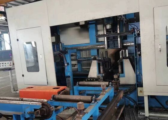 Przemysł budowlany mostów CNC Beam Drilling And Sawing Machine Line dla stali kanałowej