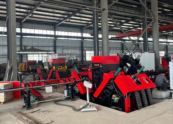 Wysokowydajna, zautomatyzowana maszyna do obróbki kątowników CNC do wiercenia i stemplowania dużych kątowników stalowych