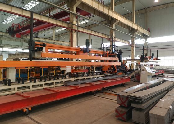 Linia produkcyjna do wykrawania CNC płaskich płyt podłużnych belek pojazdów ciężkich