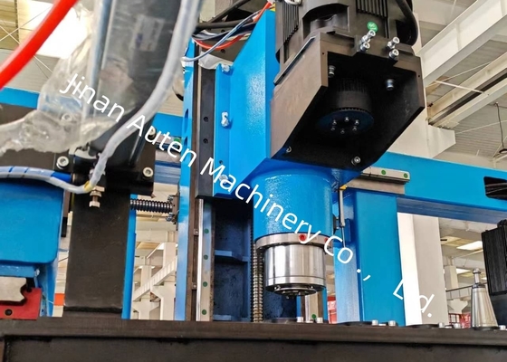 Linia do wiercenia, cięcia i gwintowania dwuteowników CNC z serwonapędem 2 kW, posuw wiercenia, rozmiar 500x500mm