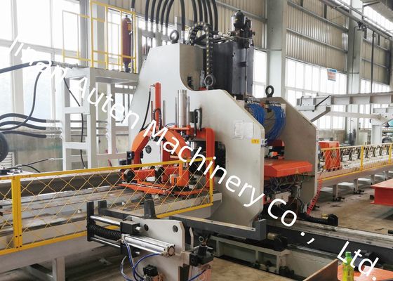 4-14mm Sheet Thickness CNC Punching Line For Auto Longitudinal Beams Flat Panels And Webs