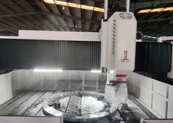 Wymiary gabarytowe 9000x7500x4000mm Obrabiarka bramowa CNC do wiercenia i znakowania kołnierzy, wrzeciono BT50