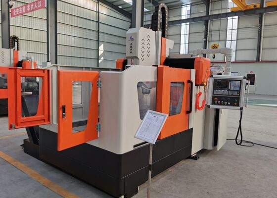 1200x1200mm Rozmiar Płyty stalowej Flanges Processing CNC Drilling Tapping Machine 18mm T-Slot Width