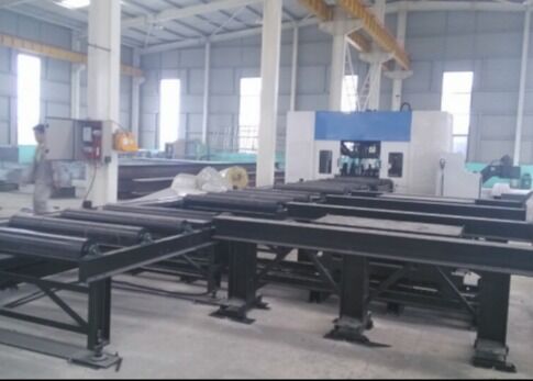 Steel Structure Cnc H Beam Metal Cutting PLC Motor Bearing 55kW Power CNC Drilling Machine