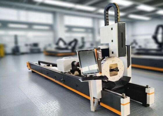 300mm X Axis Itinerary CNC Laser Tube Cutting Machine Line ≤30mm Tailor Length