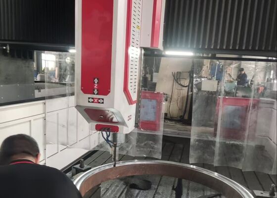 Model PHD4080 Gantry-Type Moving CNC Drilling Milling Machine Used For Heat Exchanger