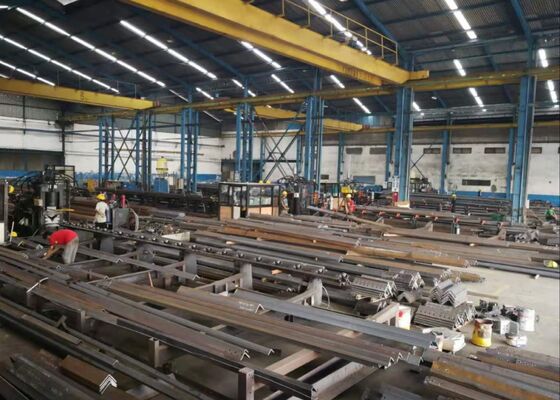With Marking Cutting Function Cnc Angle Punching Machine Line Used For Power Communication Tower