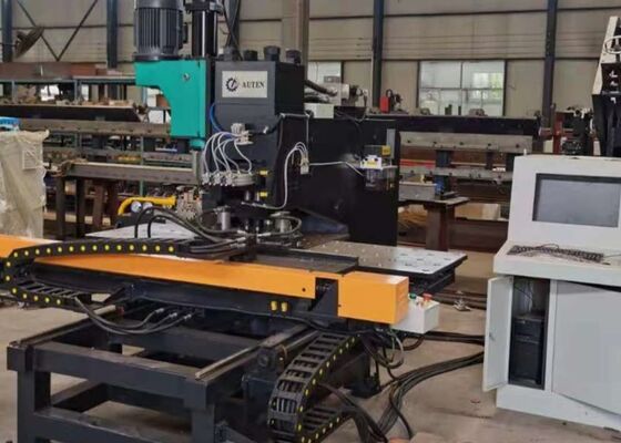 Maszyna do wiertniania płyt Cnc o średnicy maksymalnej 50 mm dla elementów płyt stalowych