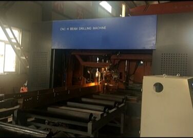 Stalowa Konstrukcja Cnc Dwuteownik Metalowy Cięcie Silnik PLC Łożysko 55kW Moc CNC Wiertarka