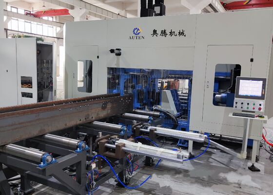 PLC Control Cnc 3D Beams Drilling Marking Cutting Machine Line BT40 Główny wrot