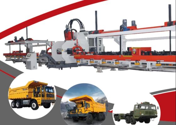 Pojazdy budowlane używane CNC ciężarówki lekkie Płytki wiązki Perforacja blachy metalowej Linia przetwarzania