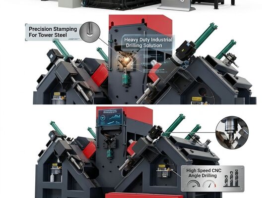 Model JNC2532 Cnc kątowa linia do obróbki drukowania stalowego z kanałem zasilającym