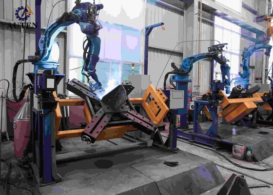 CNC Frezarka Kątowa z Podwójnymi Pozycjonerami 5-osiowy Robot Bramowy do Precyzyjnego Spawania Wież Przesyłowych